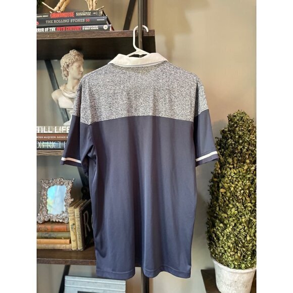Callaway Opti Dry Lightweight Golf Polo Navy Grey Mens Large - Picture 3 of 7